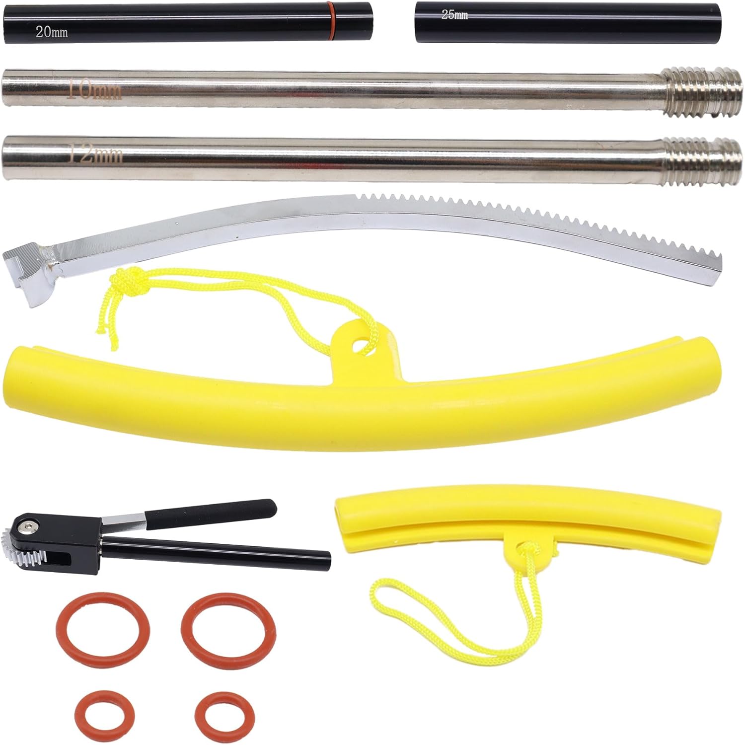 HiSport Dirt Bike Tire Changing Tool Kit - Tire Changer for 16''-21'' Wheels, Comes with 10/12/15/17/20/25mm Axles