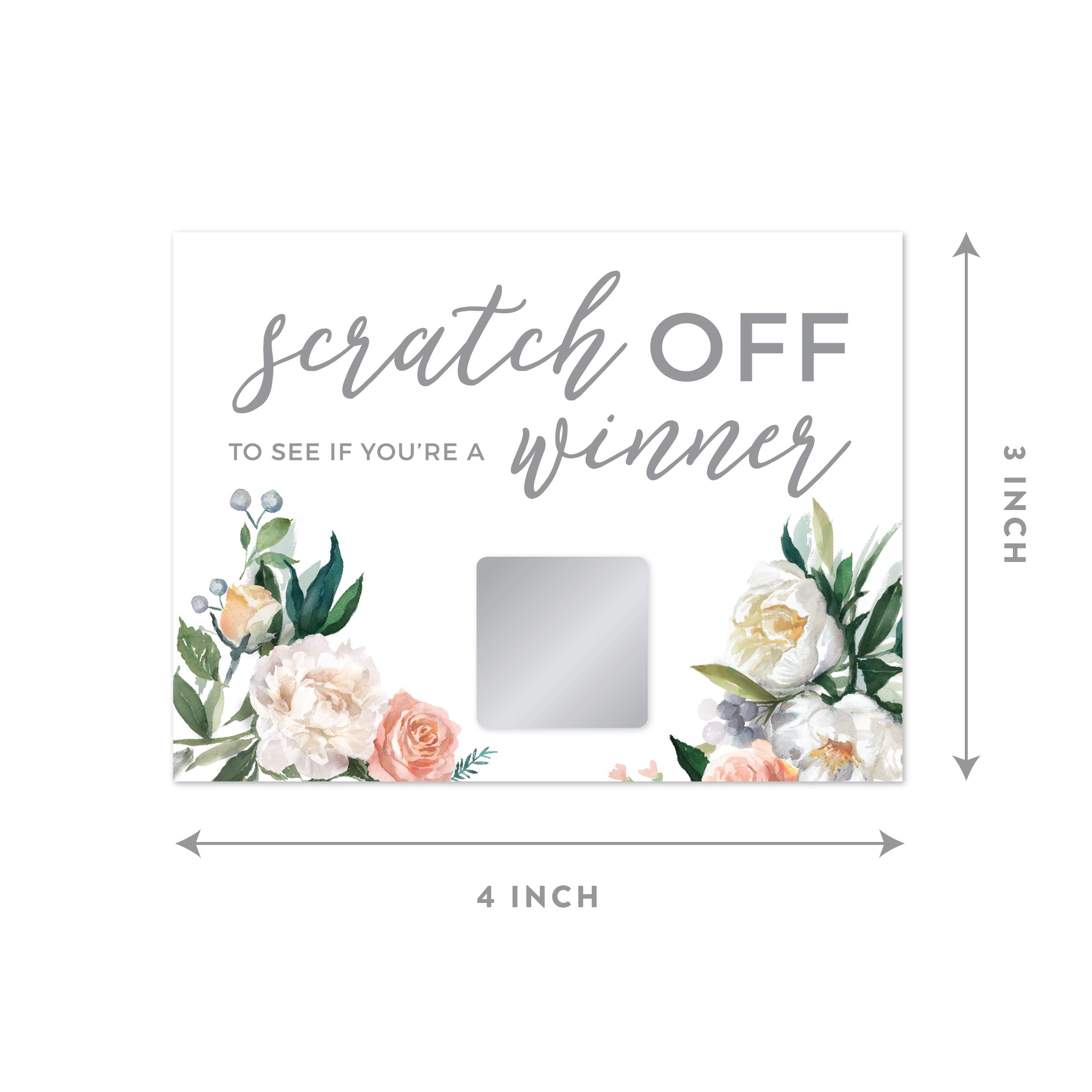 Andaz Press 'What's On Your Phone?' Game Cards - Peach Coral Floral, 20-Pack For Baby Shower & Party Activities