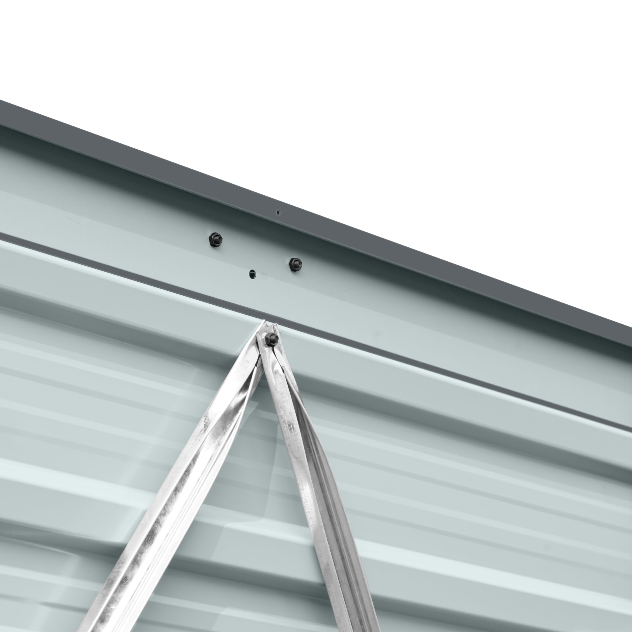 Axi Owen Cache Poubelle Métallique Anthracite/Acier Galvanisé Résistant Aux Intempéries - Abri Poubelle pour 2 Conteneurs - Max. 240L/480L - Abri Poubelle Extérieur avec Excellente Ventilation