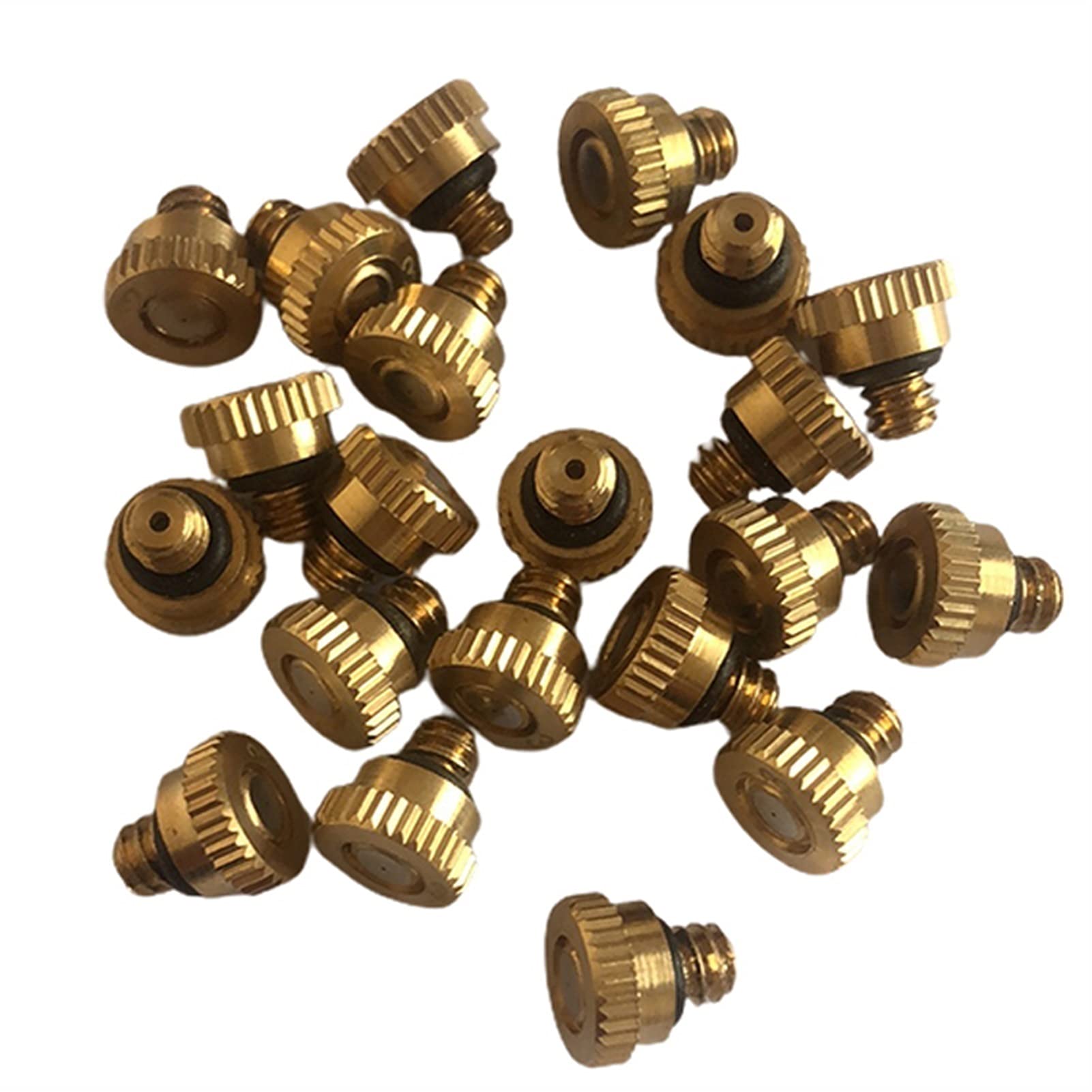 80 ugelli di Ricambio in Ottone per sistemi di Raffreddamento Esterni, spruzzatore a Bassa Pressione per Prato, Giardinaggio, Controllo della Polvere, 10/24 UNC (Dimensioni: 0,1 (0,004''))