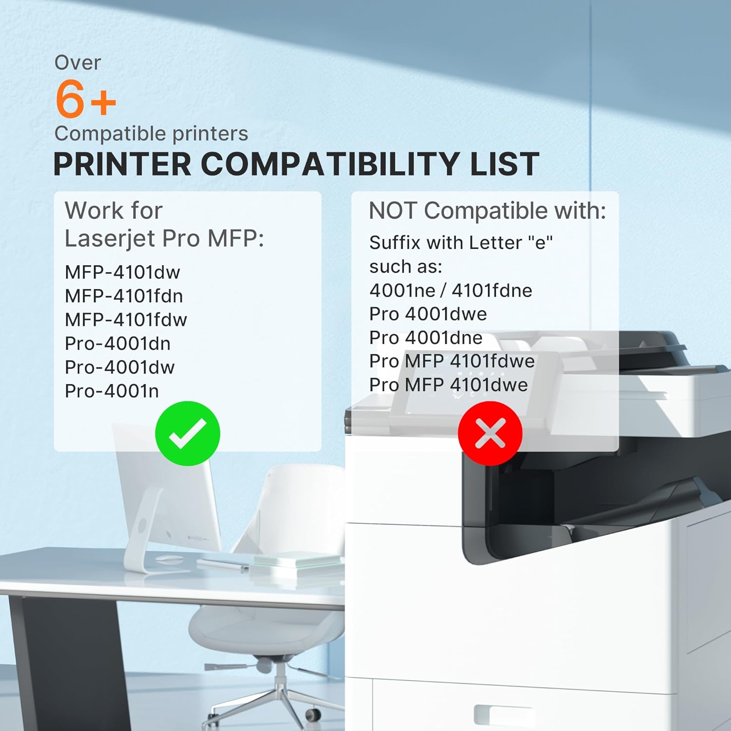 E-Z Ink 148X Toner Cartridges High Yield (with Chip) Replacement for HP 148X Black High Yield Toner Cartridge to Use with HP LaserJet Pro 4001n 4101fdw 4001dn 4001dw 4101fdn 4001fdw Printer (2 Pack)