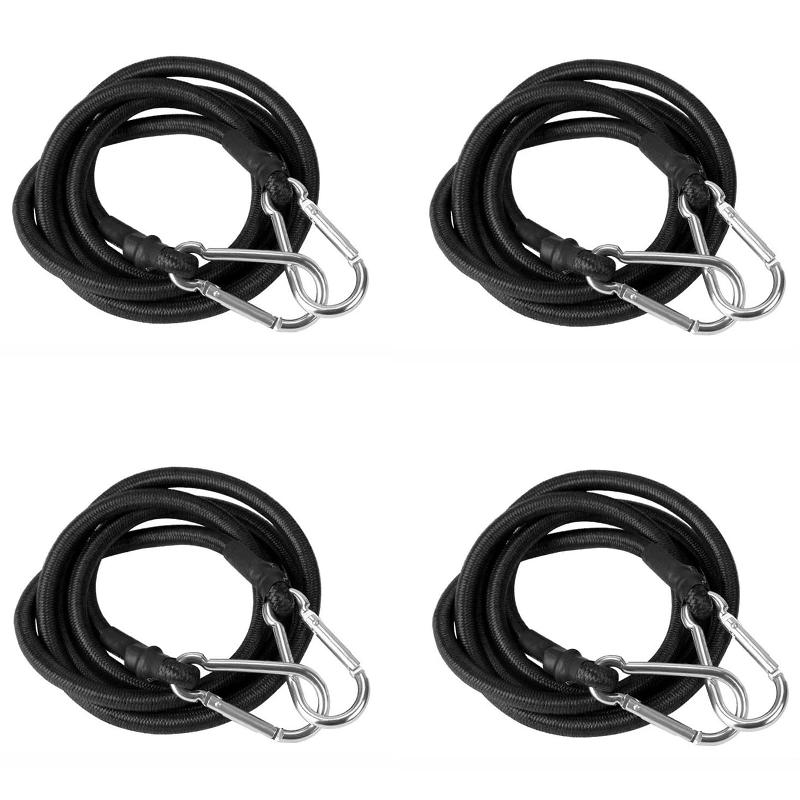 Lot de 4 tendeurs élastiques très résistants - Multi-usage - Pour sangles de bagage
