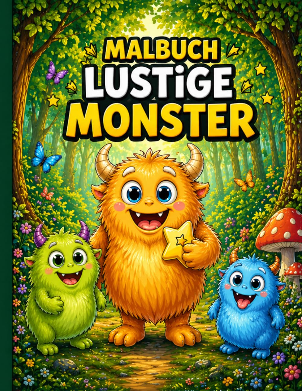 Malbuch Lustige Monster (Die Welt zum Ausmalen)