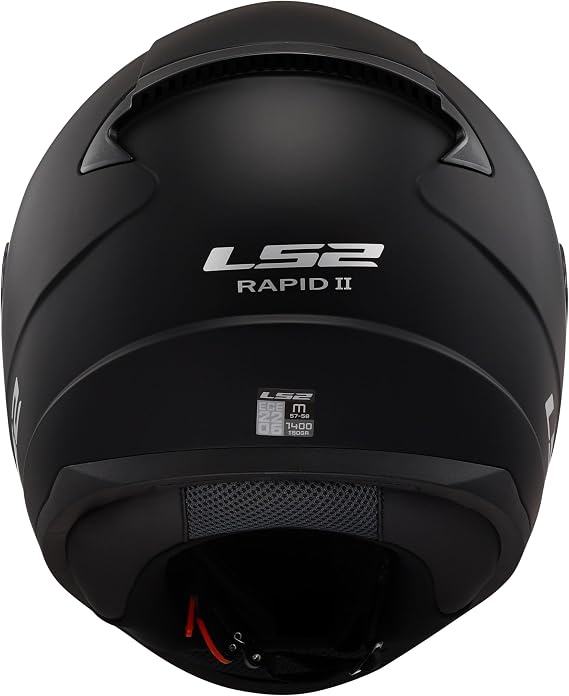 LS2 Integralhelme motorrad RAPID II solid mat black XXL
