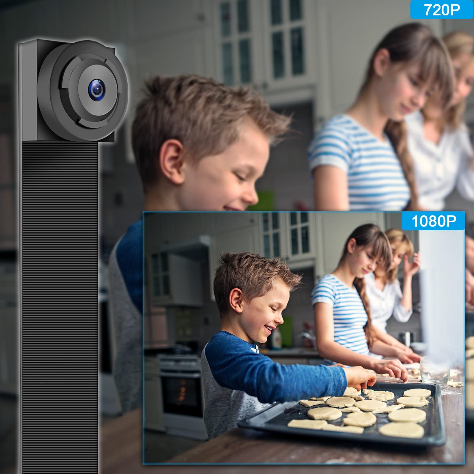 Mini Telecamera WiFi 1080P Nascosta Con Rilevamento Movimento E Batteria 2000mAh