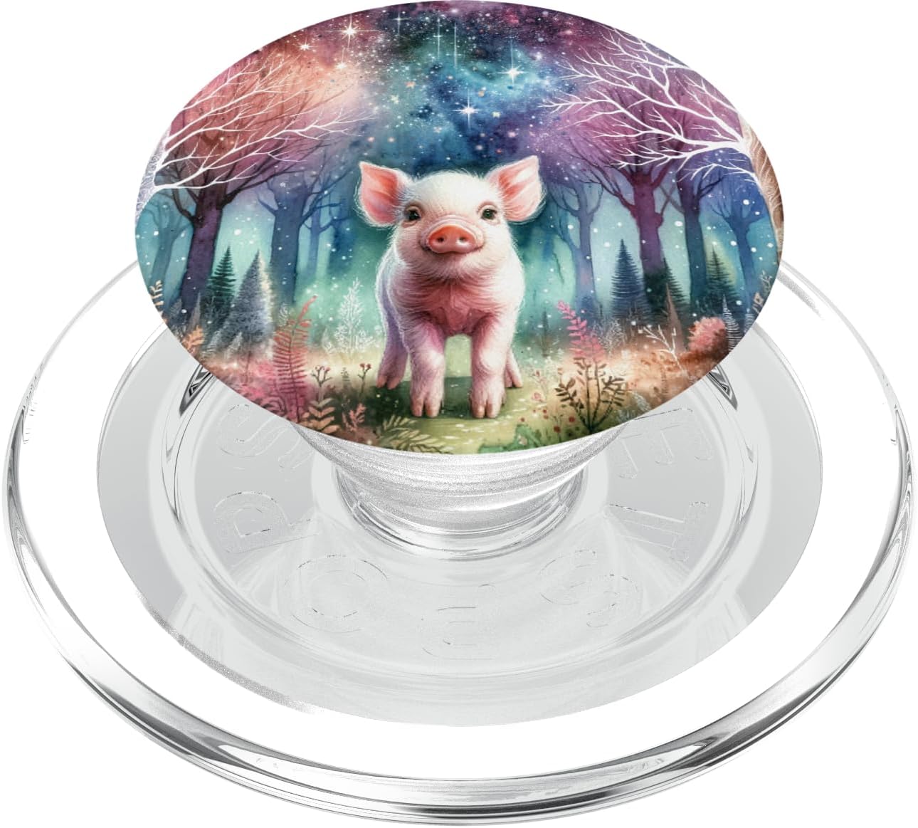 cute baby pig design for pig lover and pig PopSockets MagSafe PopGrip for iPhone