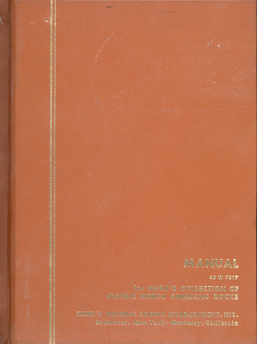 Manual for Ward's Collection of North American Rocks 45W7217 Ward's