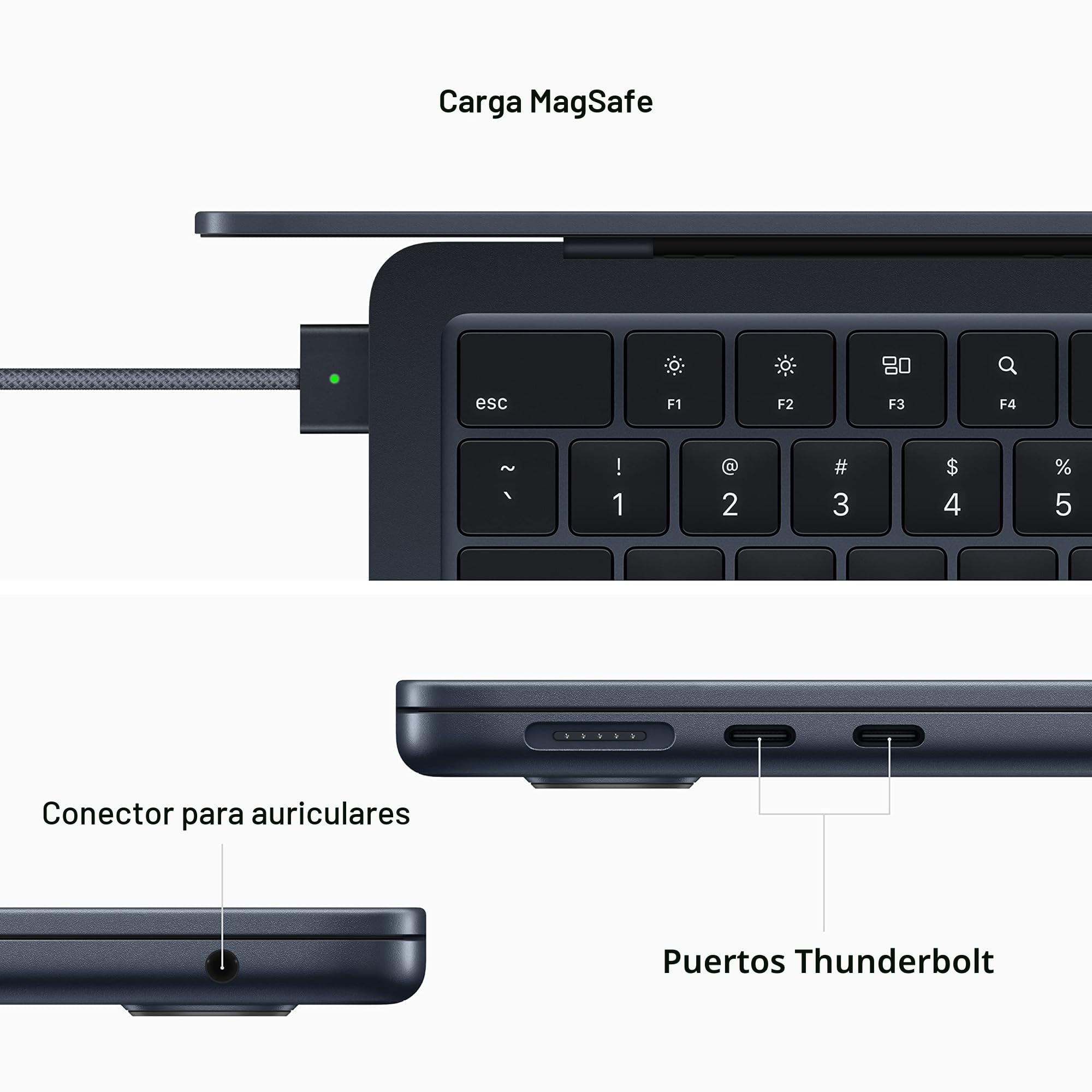 Amazon.com: Apple 2022 MacBook Air con chip Apple M2 de 13
