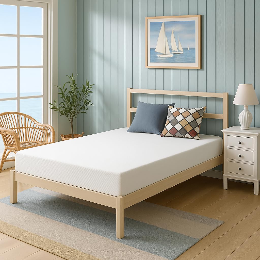 Memory Foam Mattress, Gel-Infused with High-Density Base, Medium Firm, CertiPUR-US, Washable Cover, 6 inches, Full