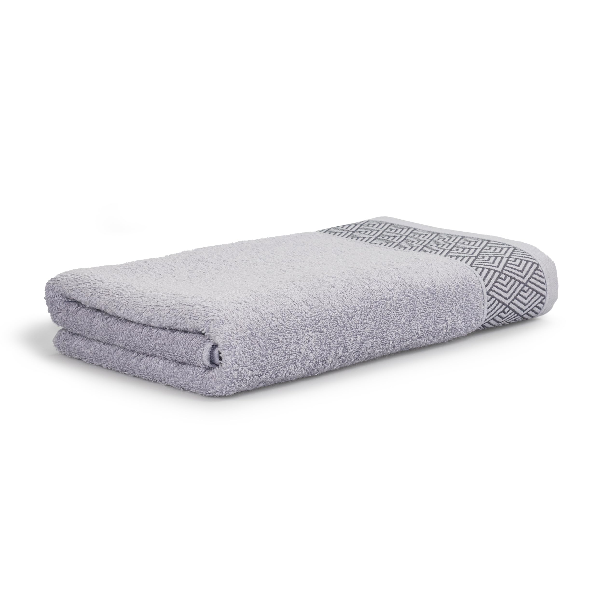 MÖVE for Frottana Geometry Bath Towel 67 x 140 cm 100% Cotton Silver
