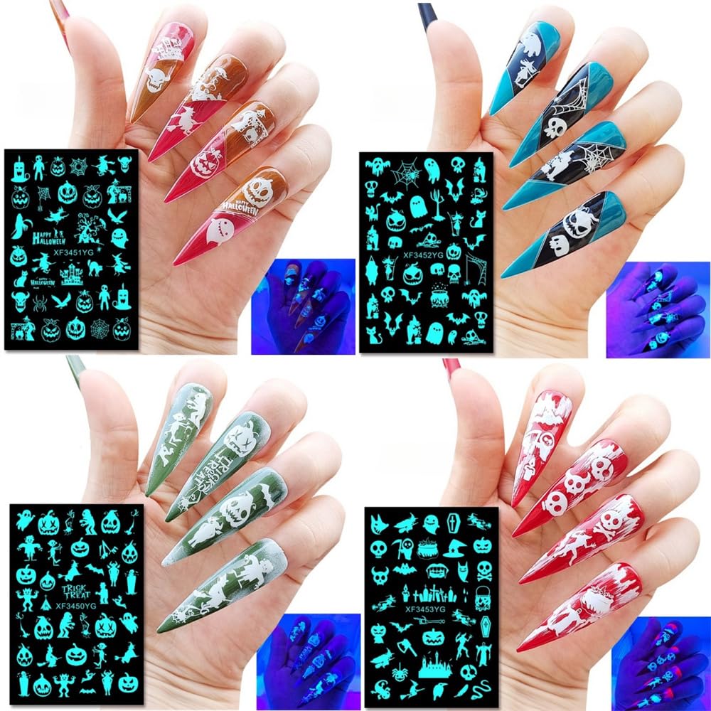 Amazon.co.jp: Alikato ネイルシール ハロウィン ネイルステッカー