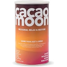 Hot Chocolate Super Blend with Cacao Powder, Ashwagandha, Maca, Lucuma, Turmeric Root & Chaga Mushroom Powder Drink 500g 50-62 Servings Vegan Friendly & UK Made