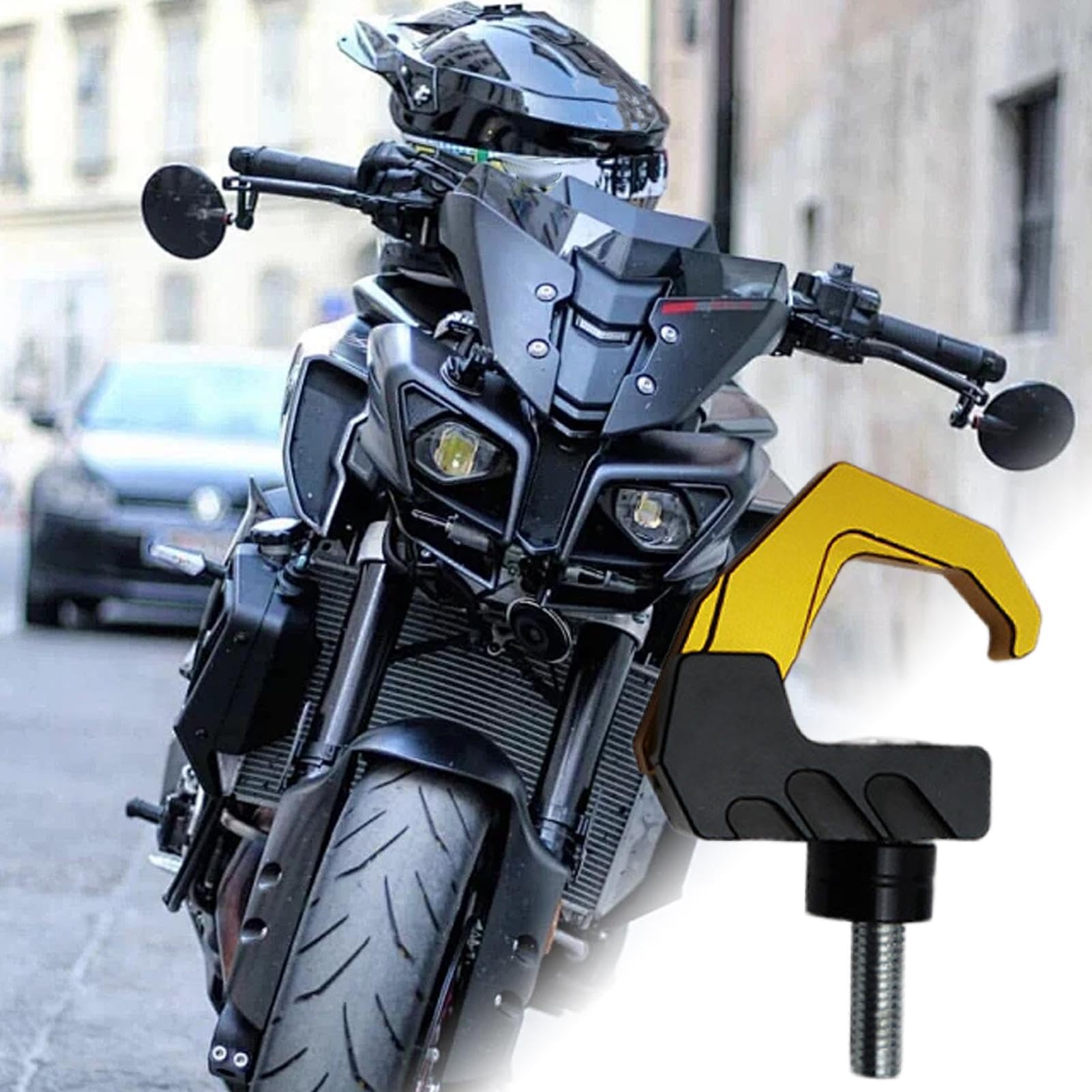 Gancio per manubrio di moto, gancio per borsa da manubrio di moto, gancio per borse elettriche da appendere per scooter, moto
