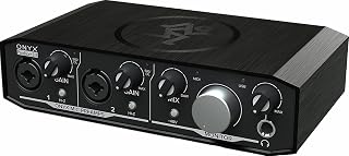 Mackie Onyx Producer 2-2 USB Audio Interface with MIDI I/O - 24-Bit/192kHz, Dual Onyx Mic Preamps for Home Studio & Mobile Recording