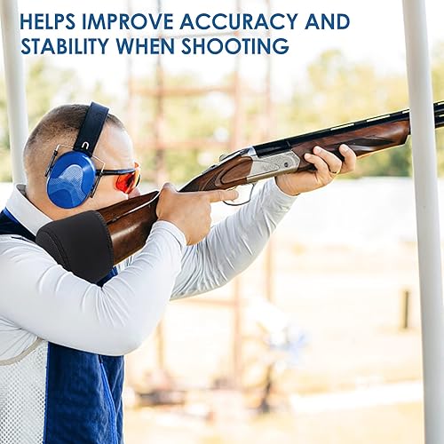 Miniatura 2 de Paquete de 2 almohadillas universales de retroceso, acolchado y antideslizante para reducir el retroceso de tiro, adecuado para escopetas, rifles