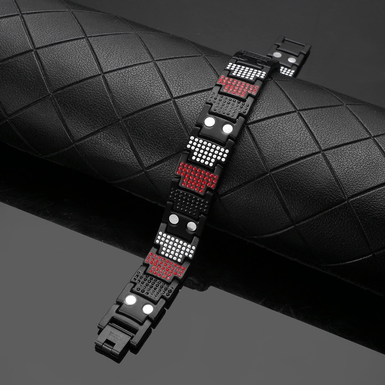 MagEnergy kupferarmband herren – Drei Ultra-Starke Magnete, Männliches Design Reines Kupfer-Magnetarmband, Einstellbare Länge mit Größenanpassungswerkzeug