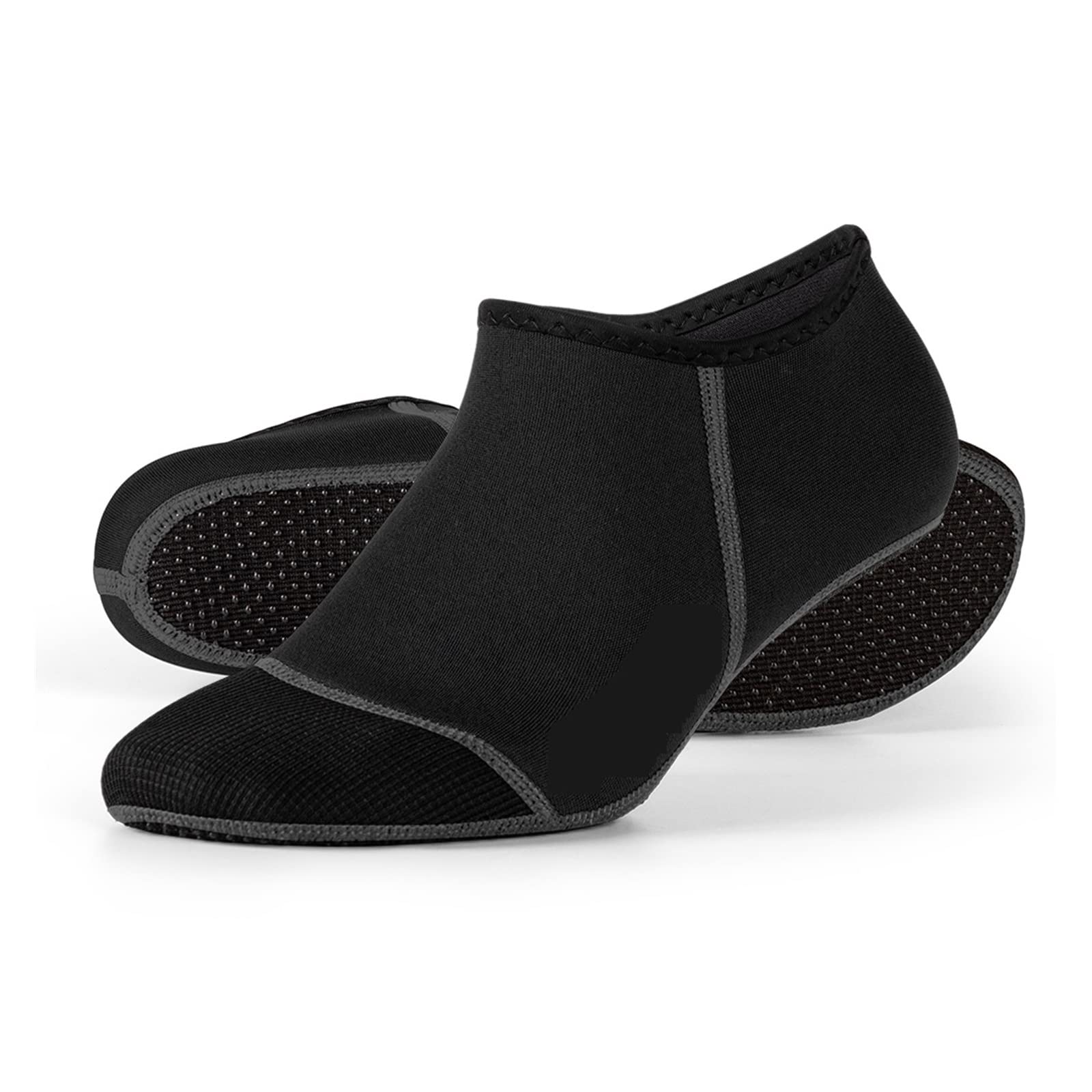 HPHPH Neoprene Socks, 3MM Short Diving Socks Beach Snorkeling Equipment Fins Unisex Swimming Water Shoes Non-Slip Sneaker Sock Slipper for Snorkeling Surfing Sailing Snorkeling(Nero,M)