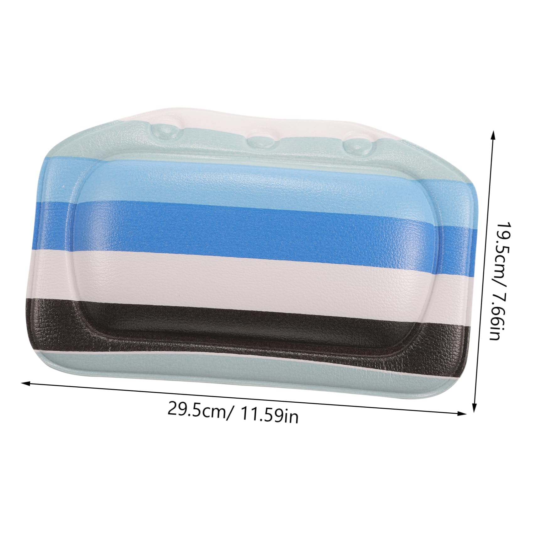 NIYANGLE Suction Cup Bathtub Pillow Bath Tub Head Rest Pillow PVC Material Bath Relaxation Products for Neck Support