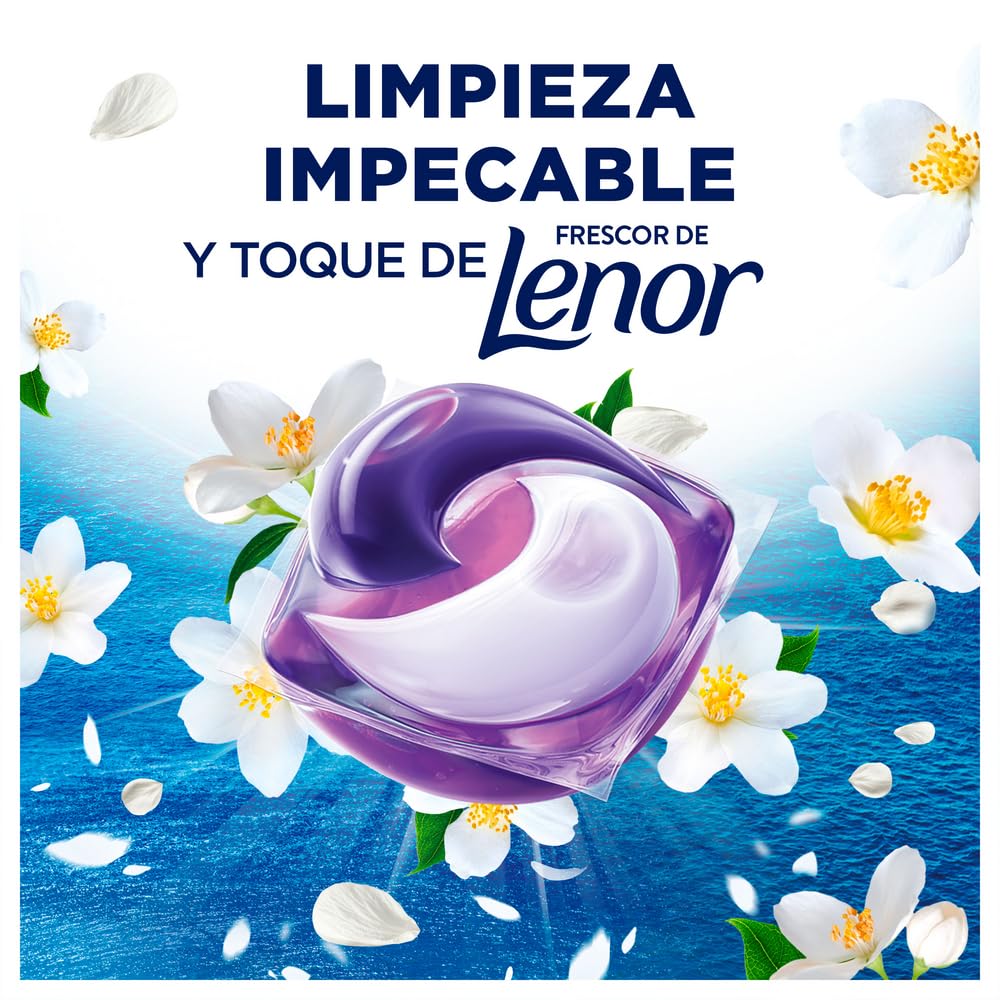Ariel Todo en 1 PODS Brisa Marina Y Jazmín, Edición Limitada Costa Mediterránea, Detergente Líquido Para Lavadora En Cápsulas, 60 Lavados