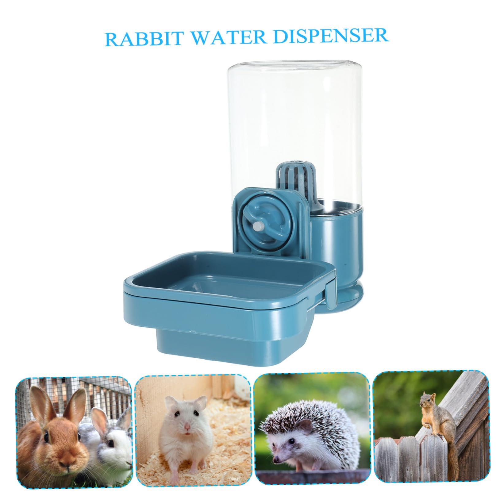 Abbeveratoio Conigli 750ml in Plastico per Piccoli Animali | Uso in Gabbia, Riserva Temporanea per Viaggio o Trasporto, Design Portatile