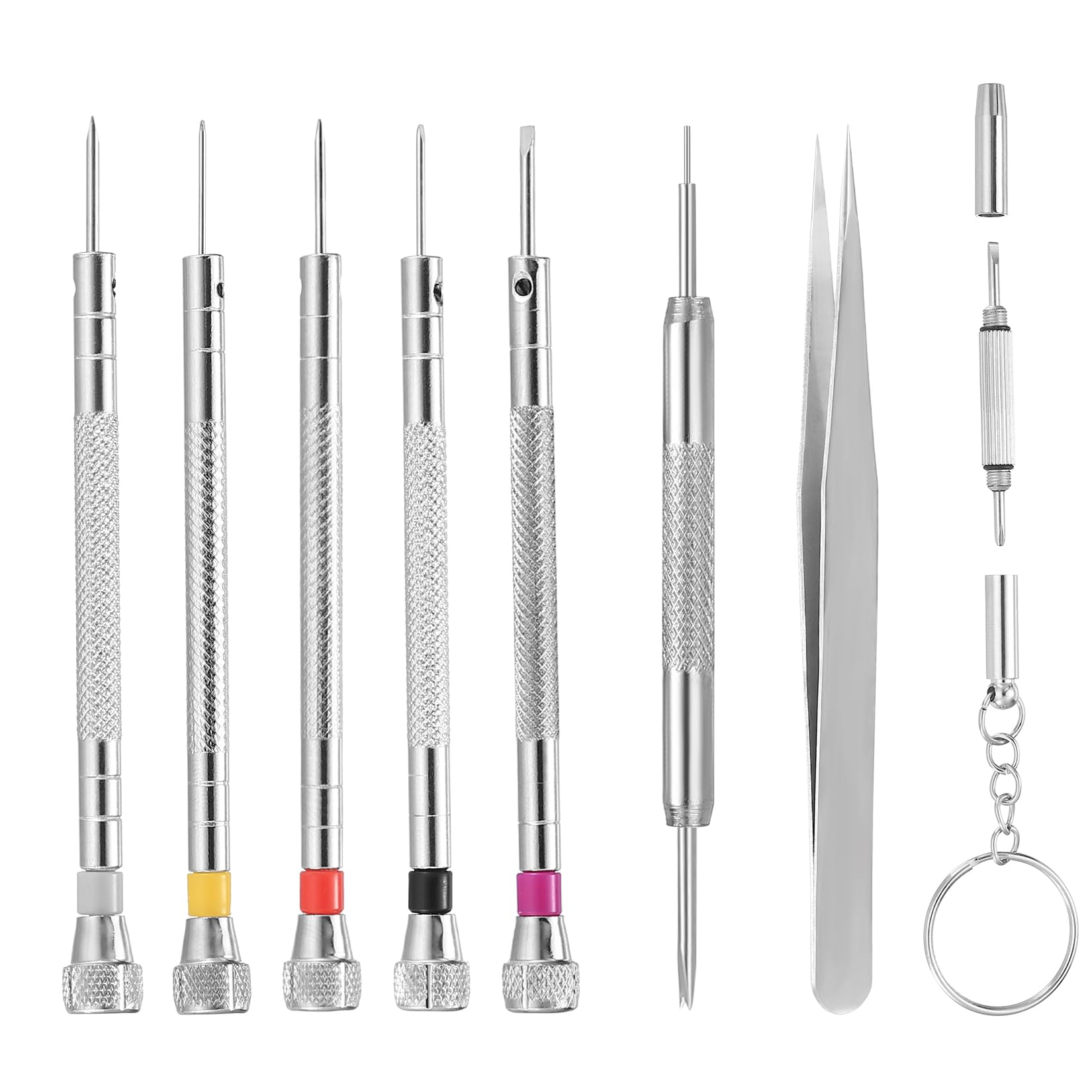 Set Di Cacciaviti Per Orologiai Di 9 Strumenti Di Riparazione - Foto 7