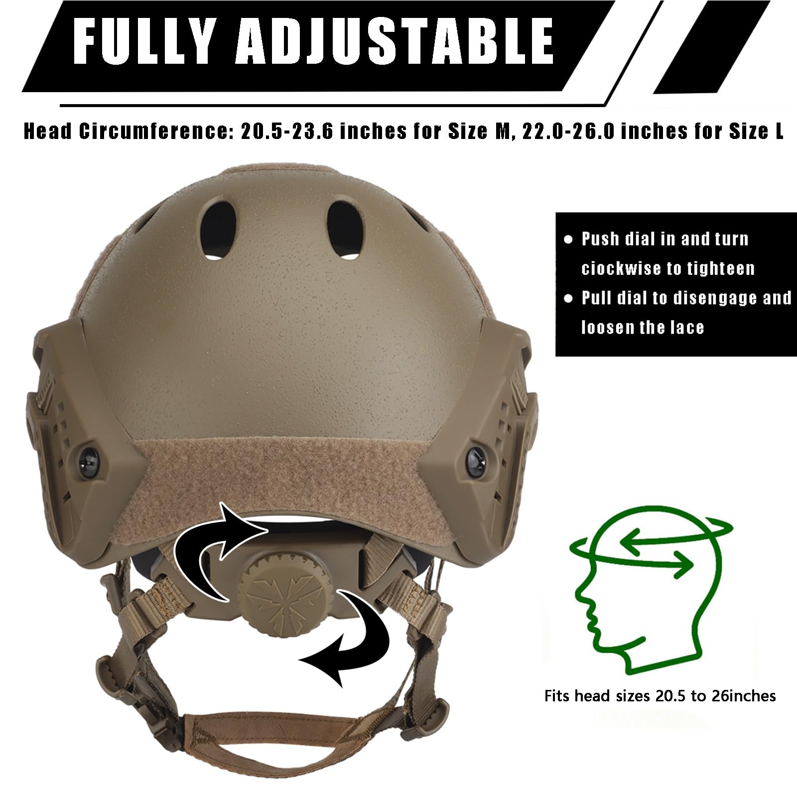 Kask taktyczny z szybkim uderzeniem z mikrofonem i słuchawkami, regulowany z futerałem na kask, idealny do Airsoft, Cosplay i wojskowego sprzętu taktycznego