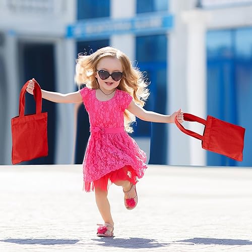 Vista 128 de Amylove 24 mini bolsas de lona en blanco para sublimación, reutilizables, para comestibles, equipaje de bricolaje, para fiestas incluso