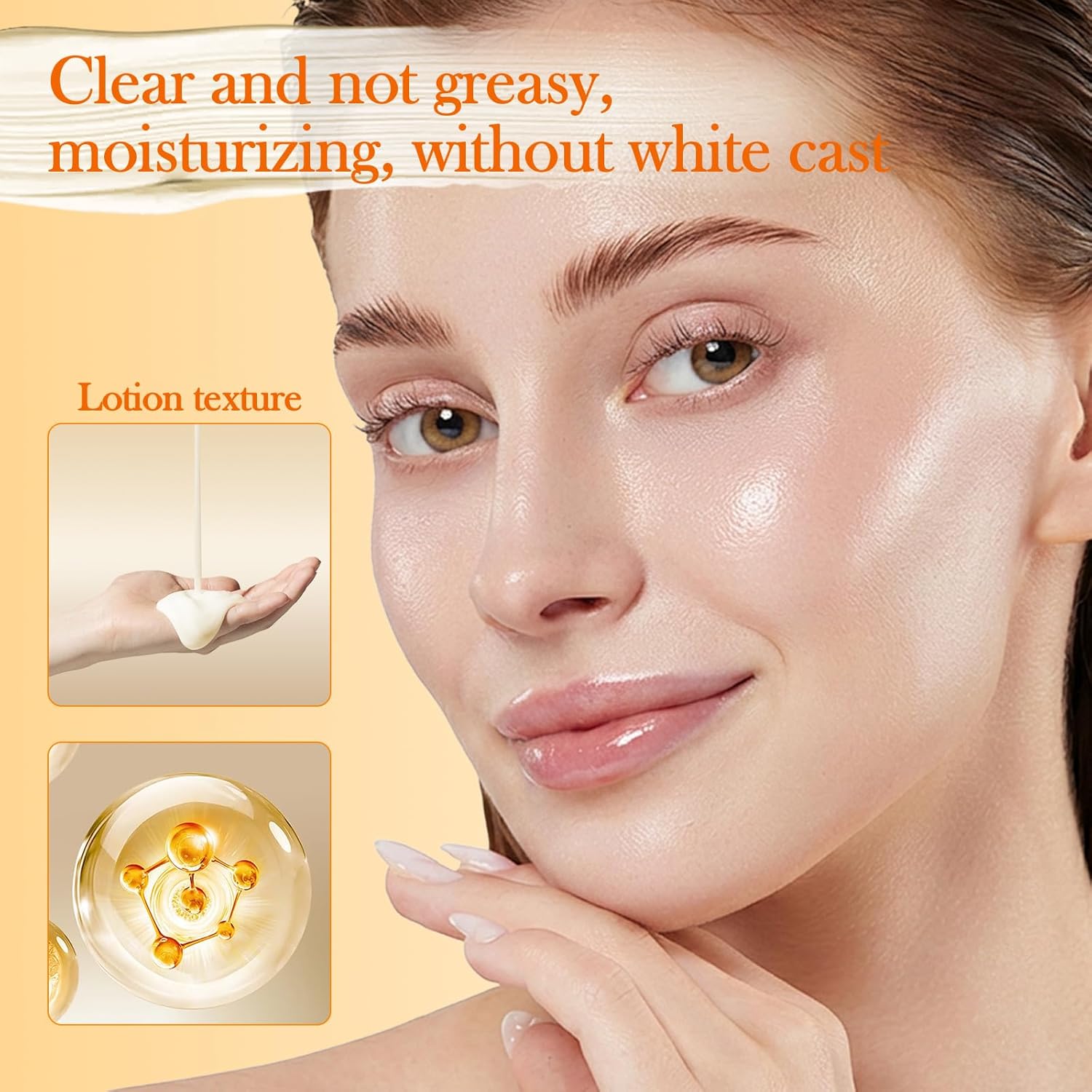 Sunscreen with SPF 50+,Sunscreen for Face PA++++ with Broad Spectrum UVA/UVB Protection,Face Sunscreen with Vitamin E,Oxybenzone-Free,Fragrance-Free for All Skin Tones,2.03 FL.Oz