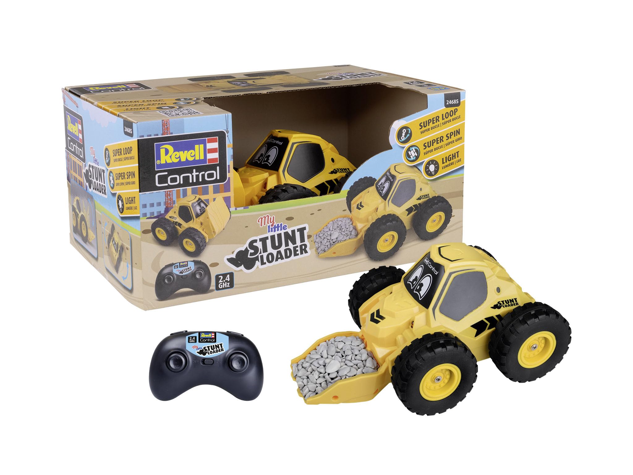 Revell Control 24685 RC Truck My Little Stunt Loader, With Precise 2.4 GHz Control, 19.7cm in length