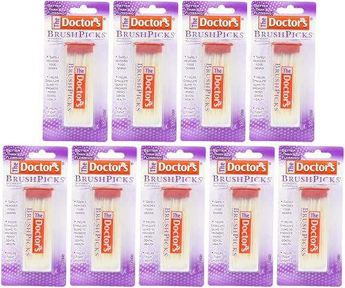 The Doctor's BrushPicks - Palillos interdentales, 120 unidades (paquete de 9)