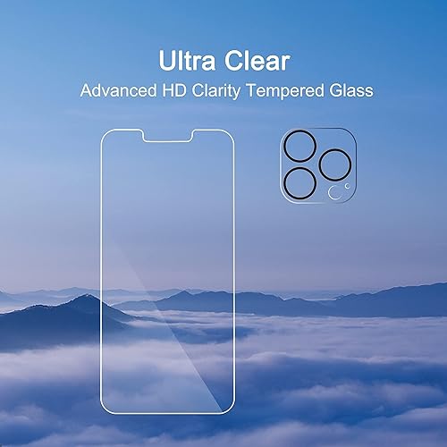 Miniatura 5 de Ailun Protector de pantalla para iPhone 13 Pro Max + protector de lente de cámara, protector de pantalla de privacidad, paquete de 2