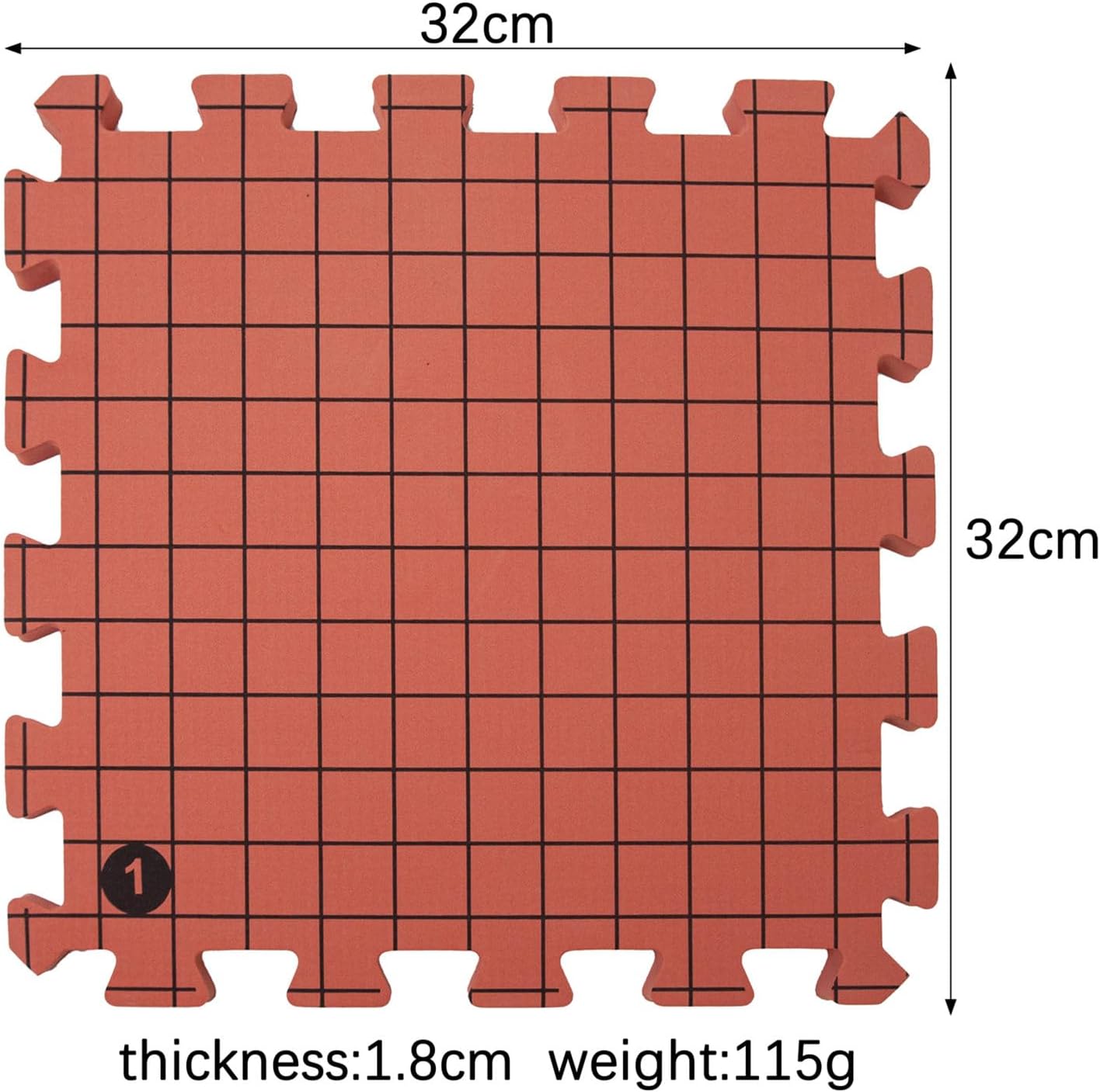 Mjaie 9Pcs Knit Blocking Board Set 32x32cm Knitting Blocking Foam Pad with 100Pcs 38mm T Pin for Crochet Yarn Craft Project Foam Knitting Board