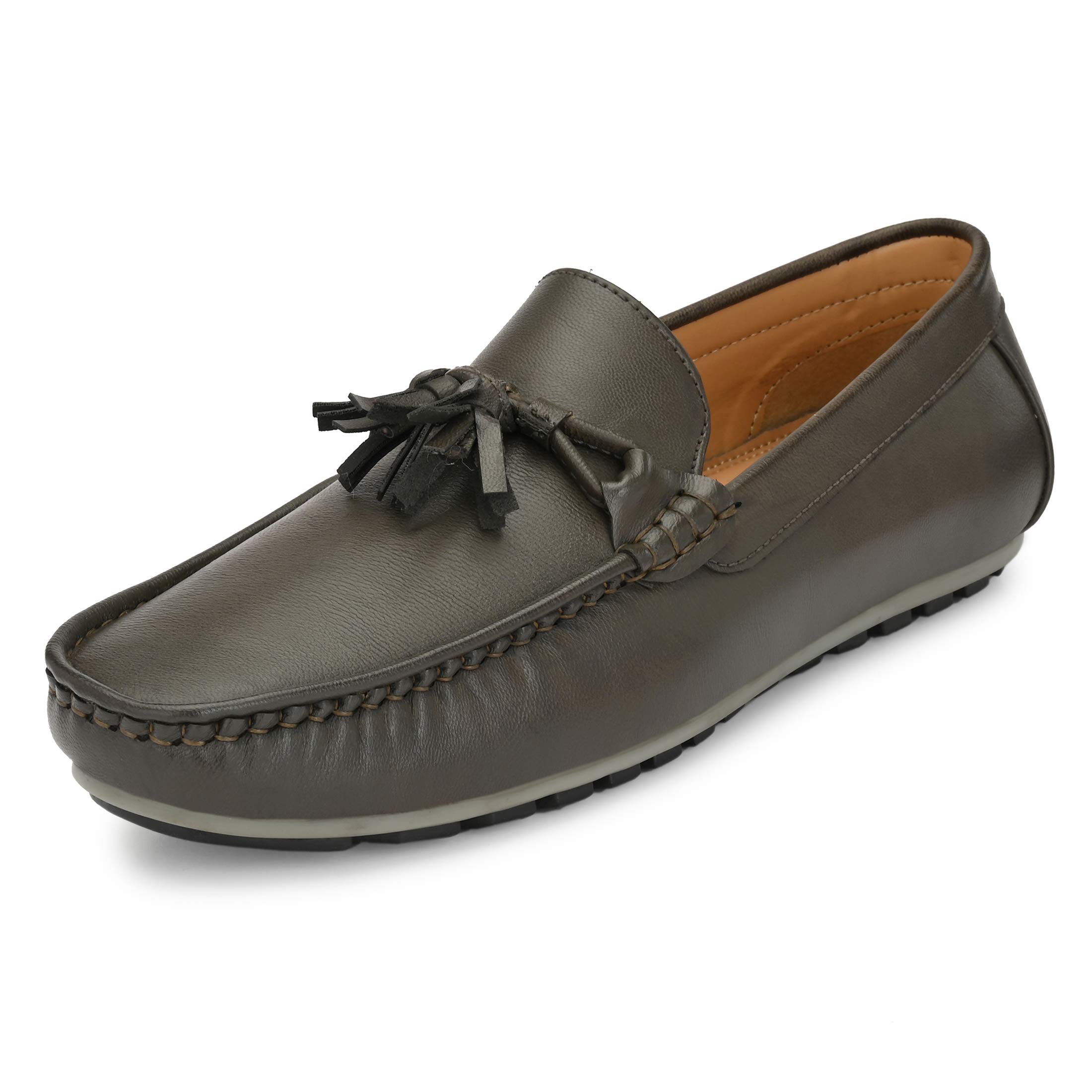 ChadstoneMen Olive Green Loafers-9 UK (43 EU) (CH 121)