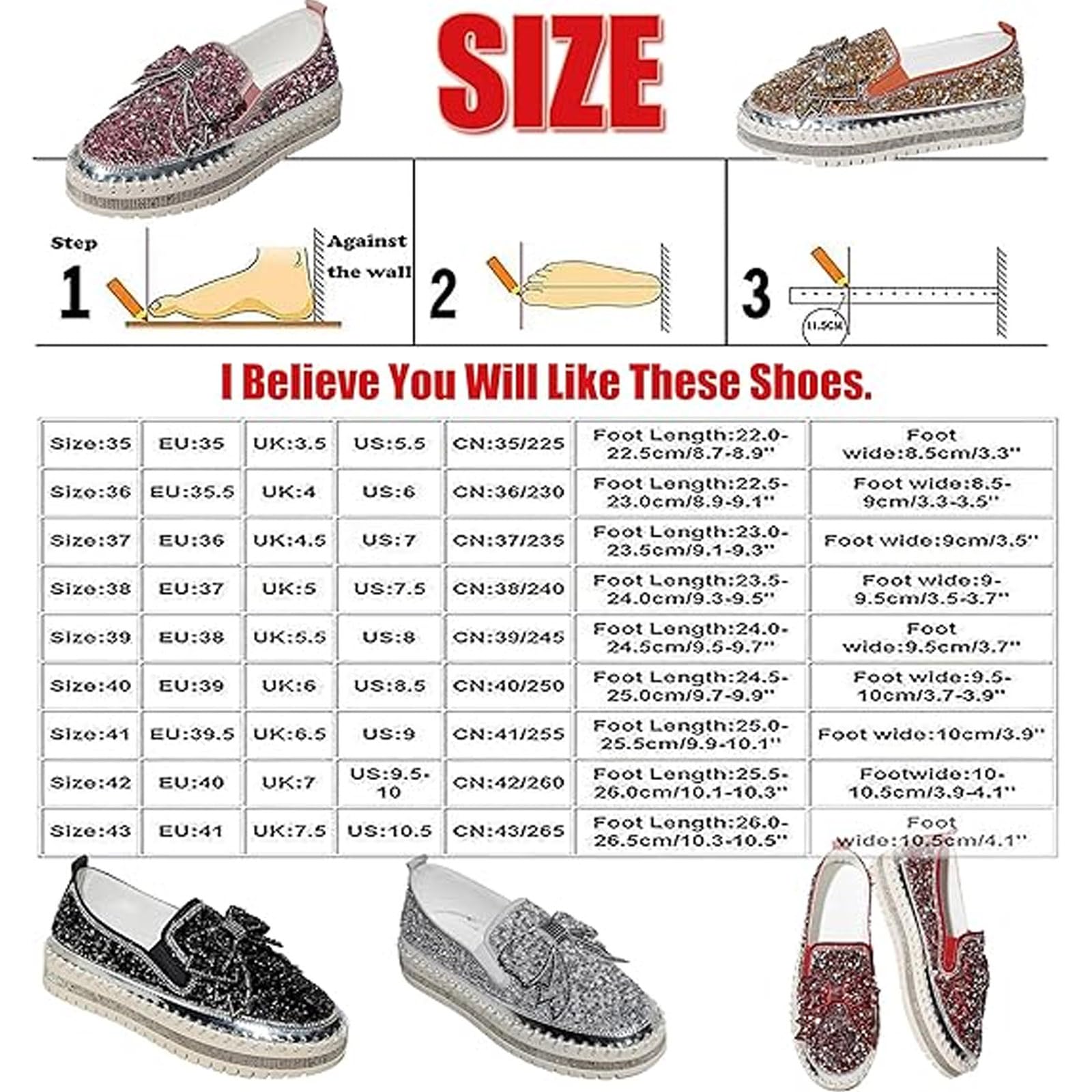 Mocasines de plataforma con lazo de diamantes de imitación para mujer, zapatos casuales con cristales brillantes para caminar, tenis de lentejuelas con purpurina para fiesta, boda, club nocturno