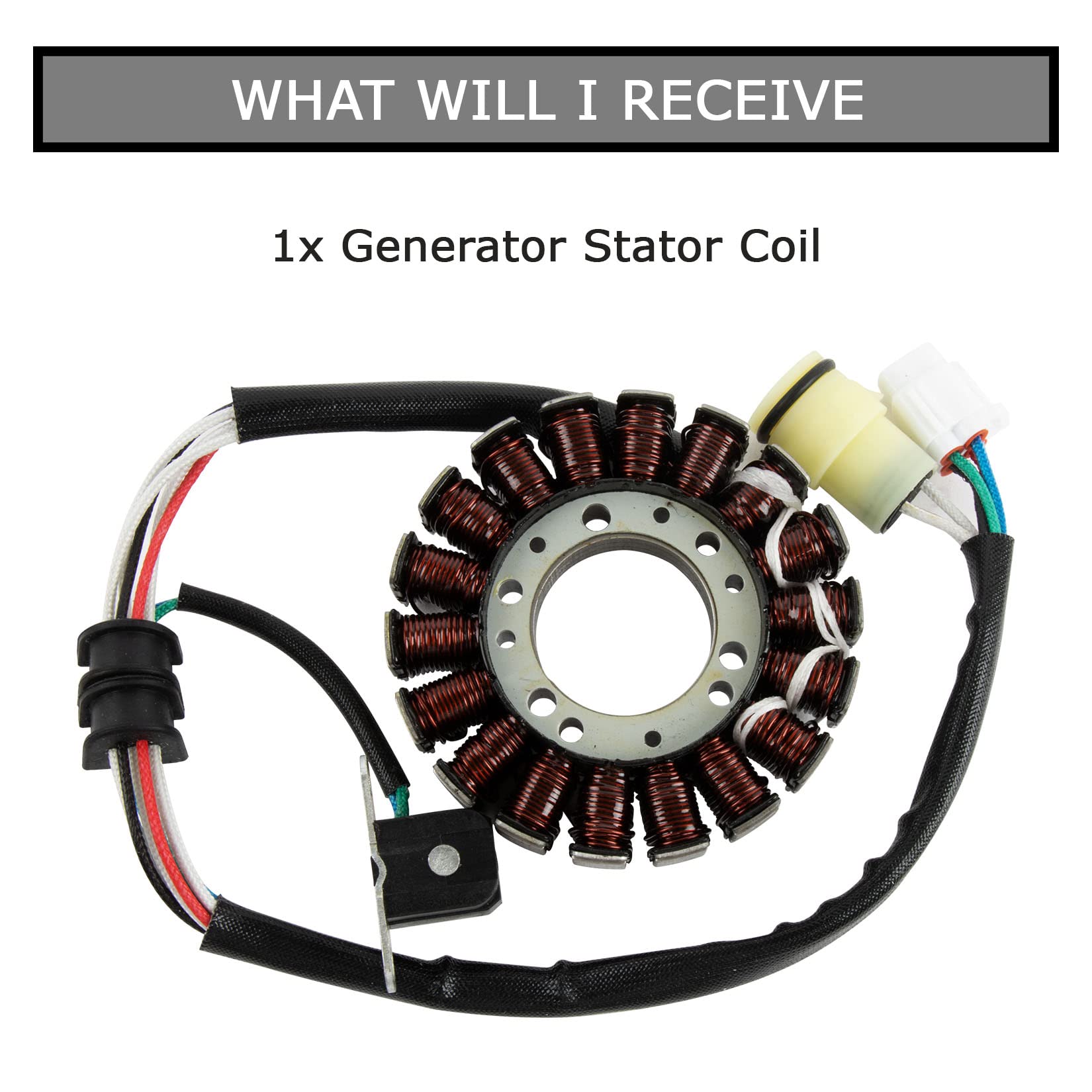 PSLER Bobine D'allumage de Moteur Magneto Stator pour moto pour ATV BEAR TRACKER YFM250 2001-2004 et pour BIG BEAR 250 YFM250 2007-2009 et pour BRUIN 250 YFM250 et pour 660 YFM660