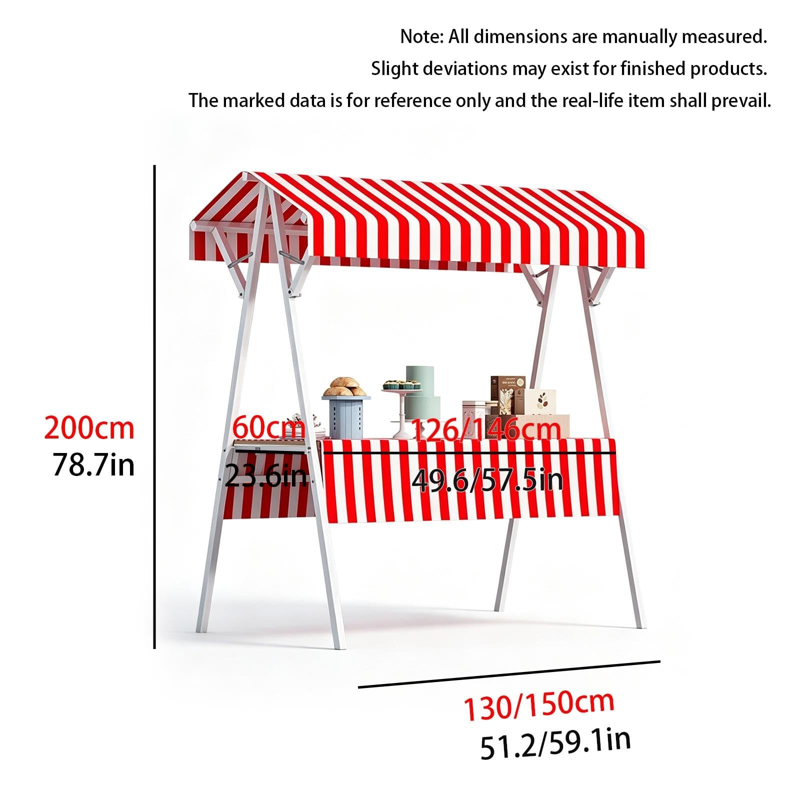 Stand de marché en métal à Construction Robuste