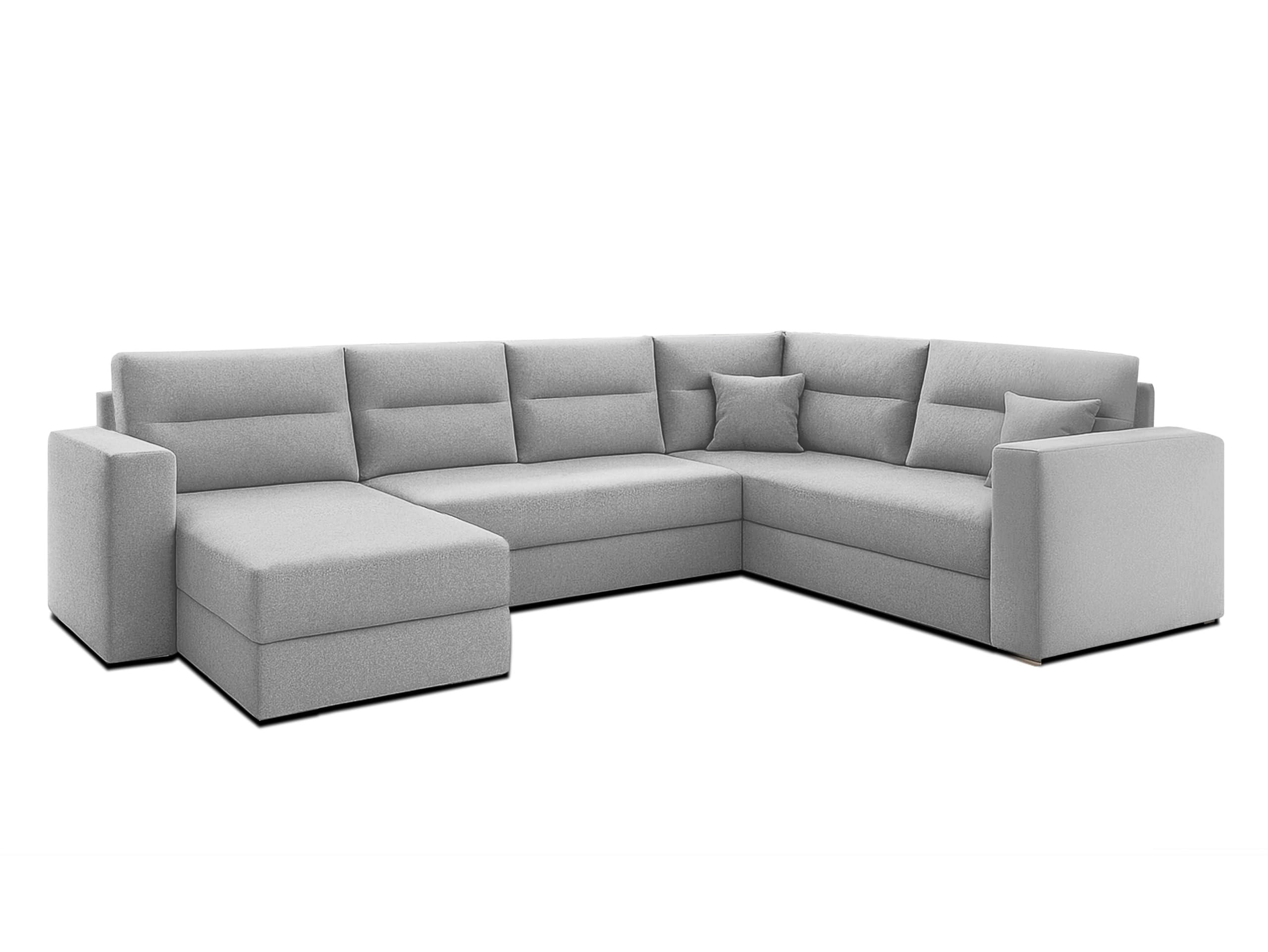 AXLIVING Canapé d'angle Grand LOVERE 314 cm - Canapé Gris Convertible