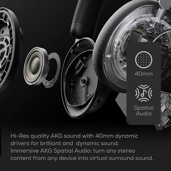 AKG N9 Hybrid ANC Wireless Kulaklık,OE, Siyah