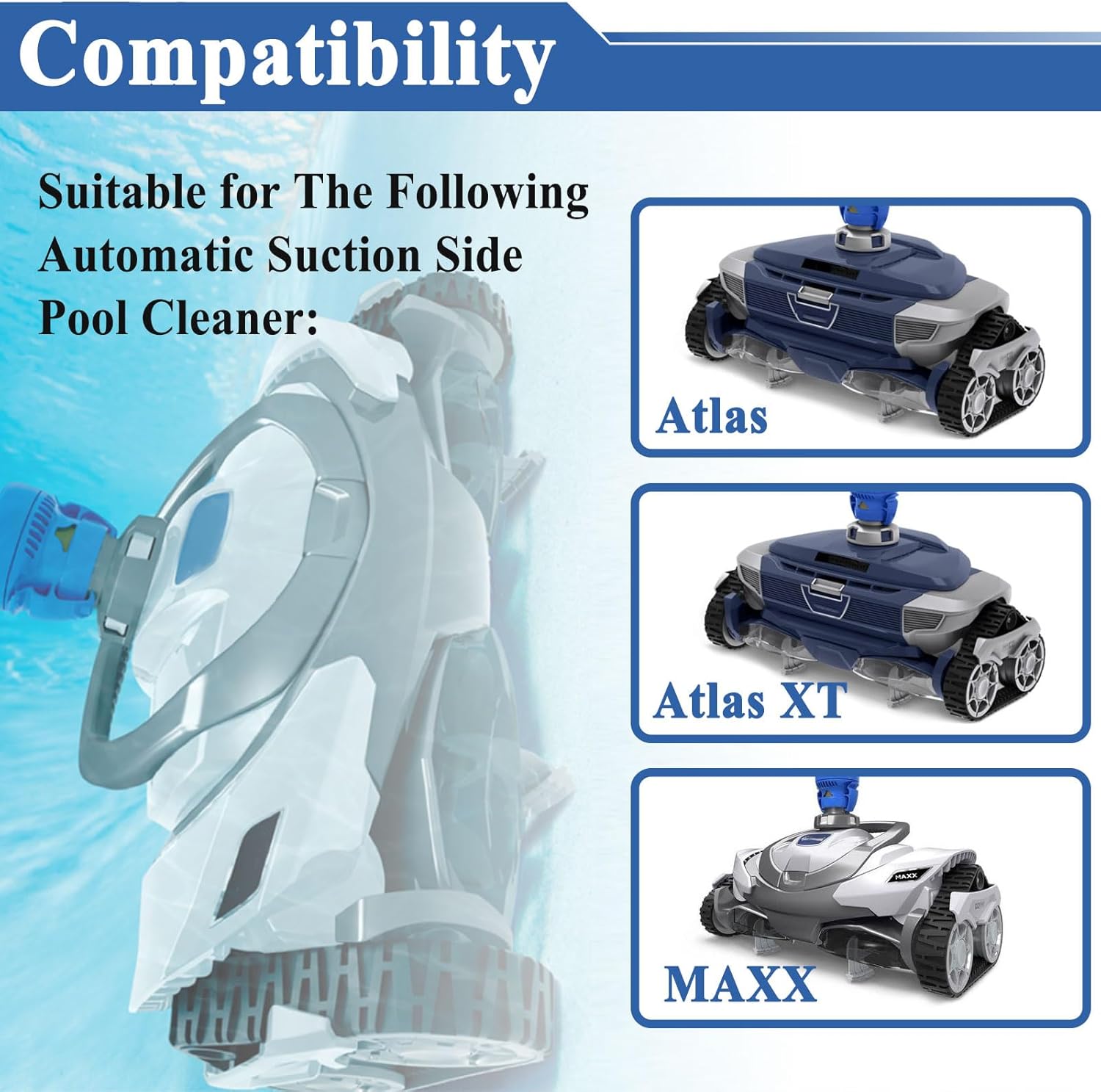 2Pcs R0915700 MAXX Grade Drive Shaft Assembly, Replacement Part for Atlas & Atlas XT Suction-Side Pool Cleaners