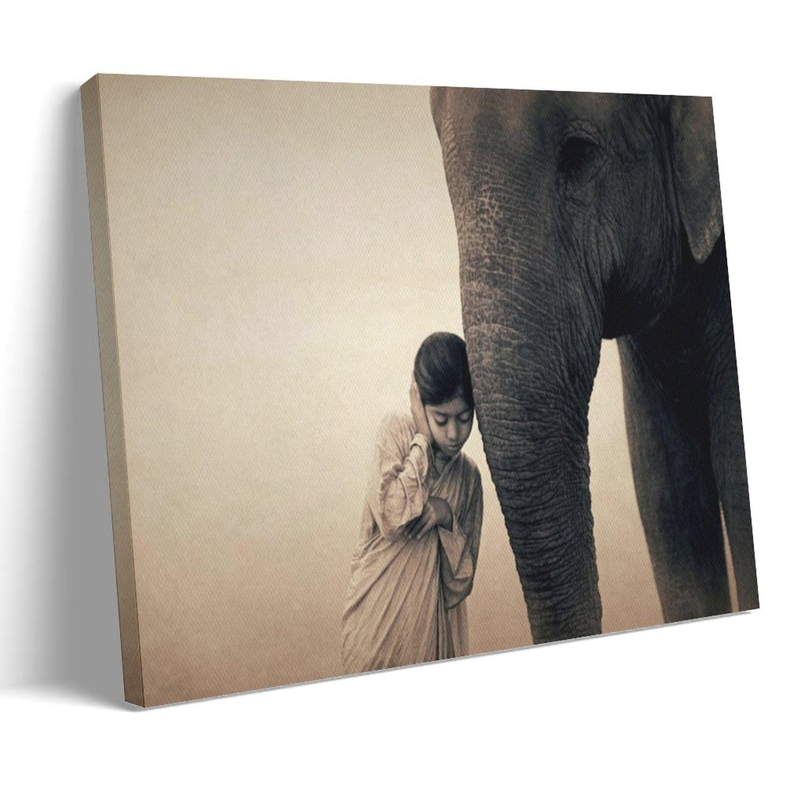 Gregory Colbert Boy Elephant Canvas Wall Art Vintage