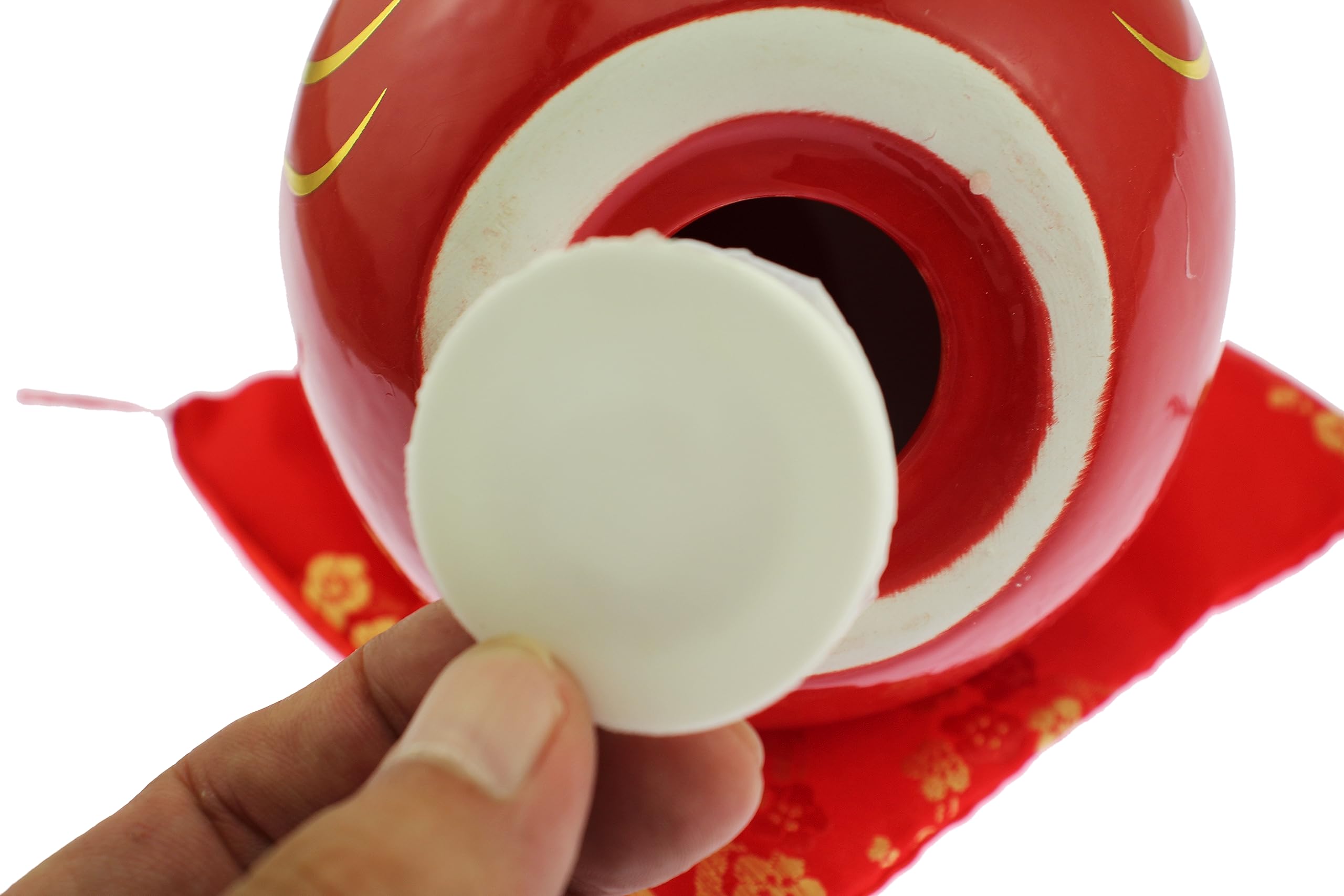 達磨 ダルマ 貯金箱 置物 赤 レッド オブジェ 縁起物 開運 健康運 仕事