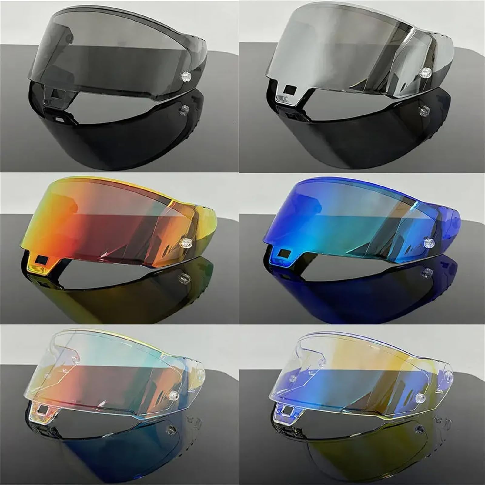 Visera para casco de moto Reemplazo de lente PC for visera casco motocicleta(Color 1)