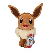 Pokémon Eevee – Peluche da 20,3 cm, con dettagli autentici, giocattoli per bambini