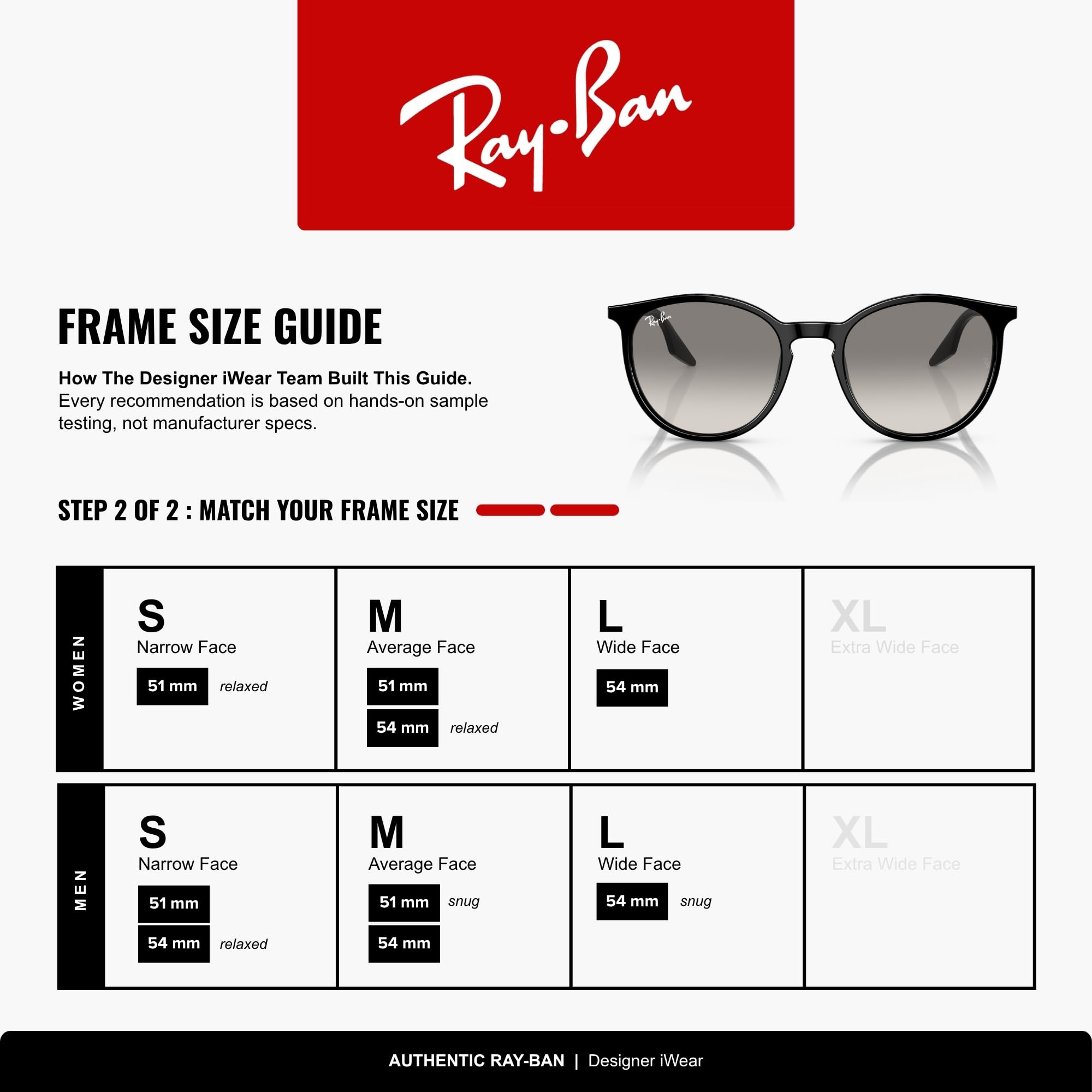 Ray-Ban RB 2204, 54-20-145 901/32 Nero Unisex