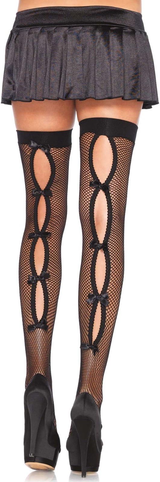 Leg Avenue Women's Fishnet Thigh Highs Backseam