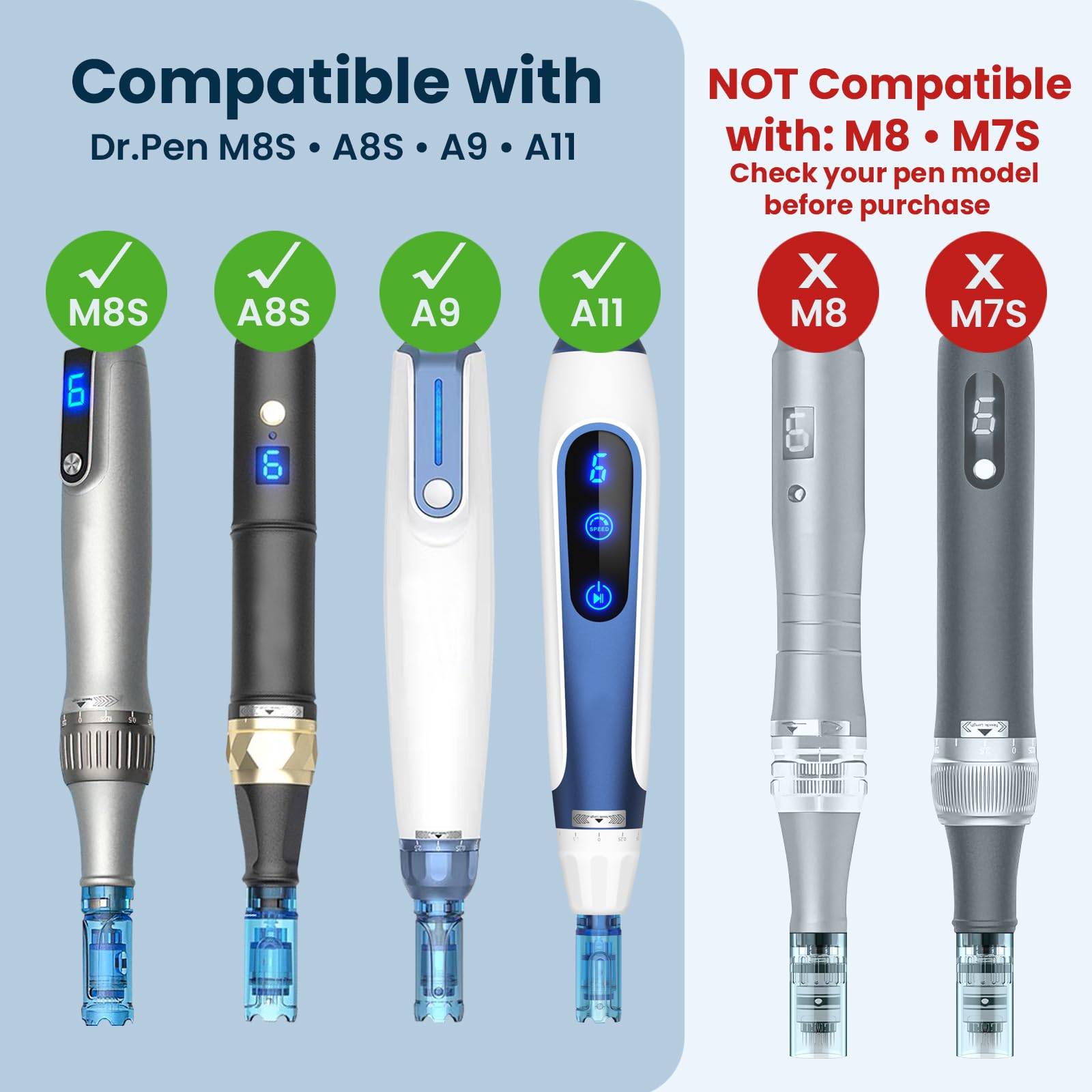15-Piece 36-Pin 0.25mm Microneedling Pen Cartridges for Dr Pen