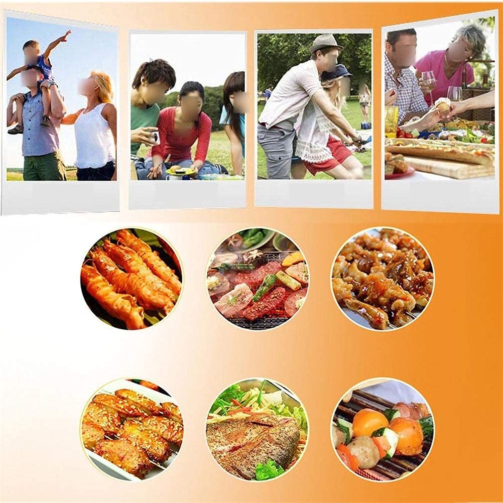 Supporto per barbecue, Griglia for barbecue portatile in acciaio inossidabile for pieghevole Barbecue all'aperto senza fumo Stufa a carbone Strumento for grigliate da campeggio