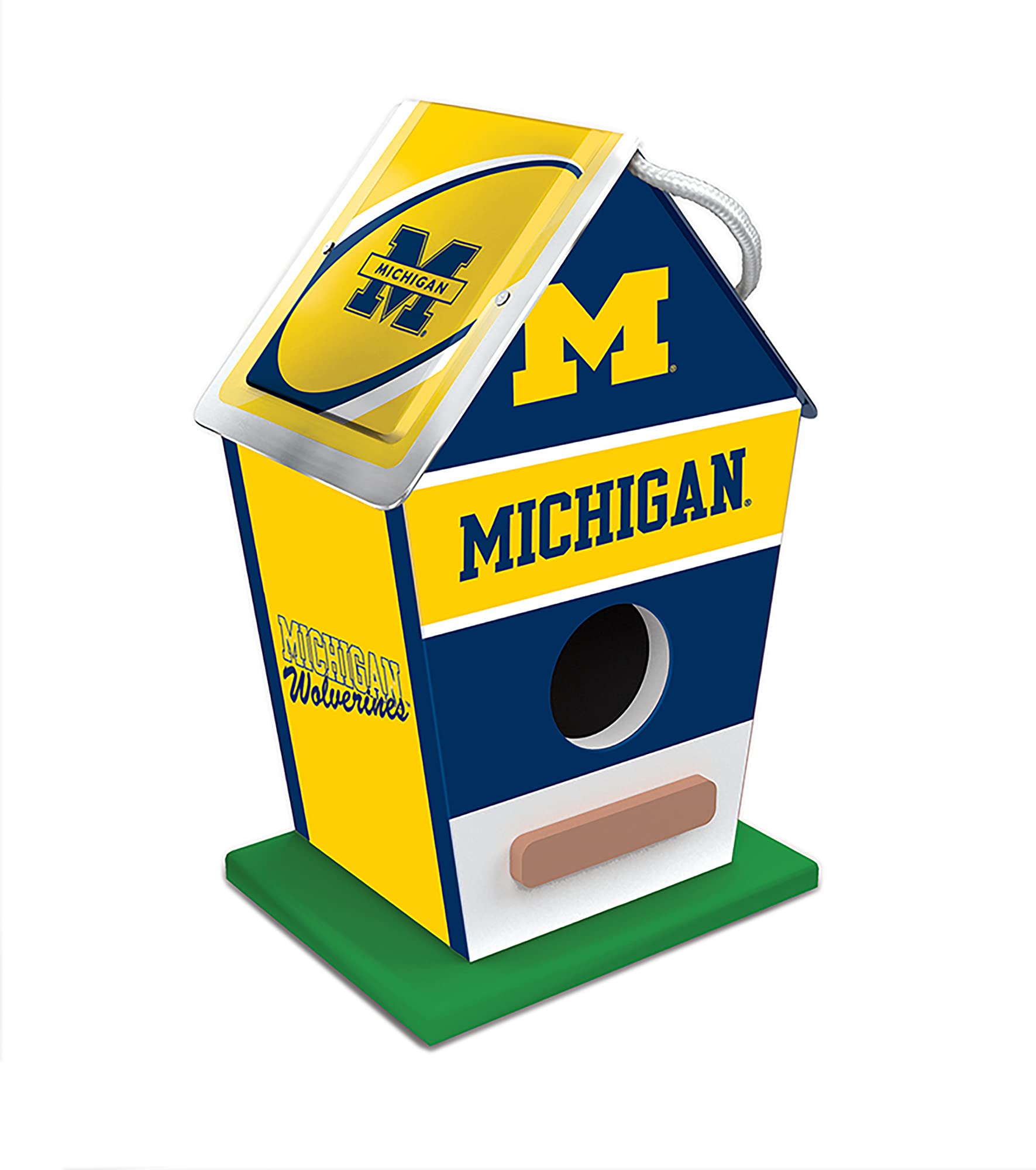 MasterPieces Team Logo Painted Wood Birdhouse - NCAA Michigan Wolverines