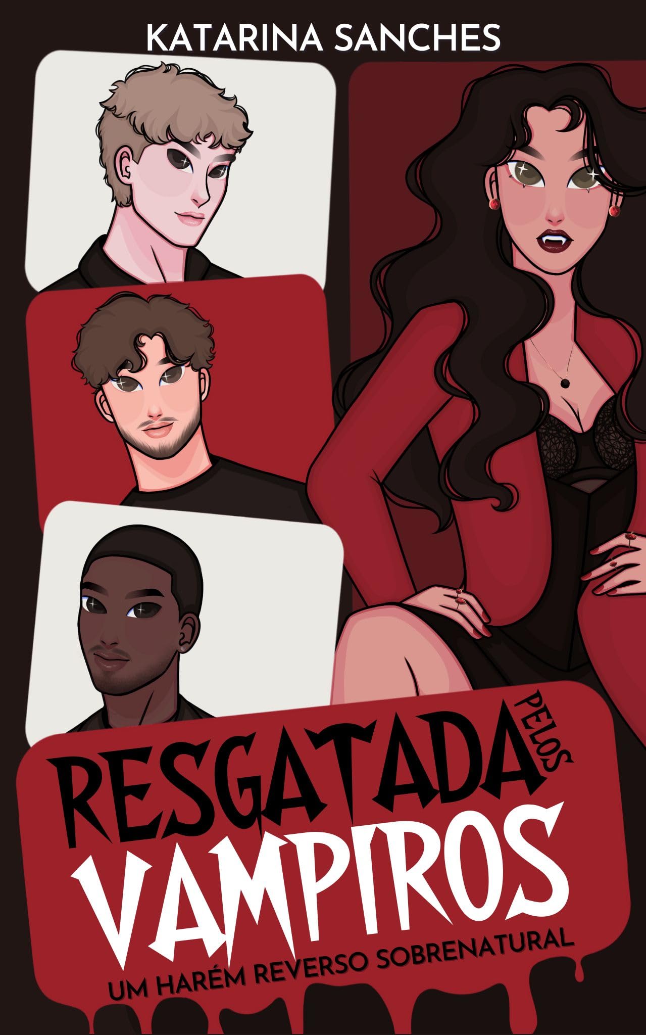 Resgatada pelos Vampiros: um conto de harém reverso