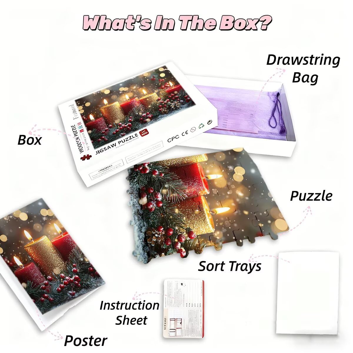 Puzzle 5000 sztuk Dorośli Boże Narodzenie Puzzle dla Dorosłych Śnieg Puzzle Zabawki Edukacyjne Oryginalne Prezenty Dla Kobiet Puzzle Kreatywna Rozrywka Zabawna Rodzina Gra 156x105cm F-93